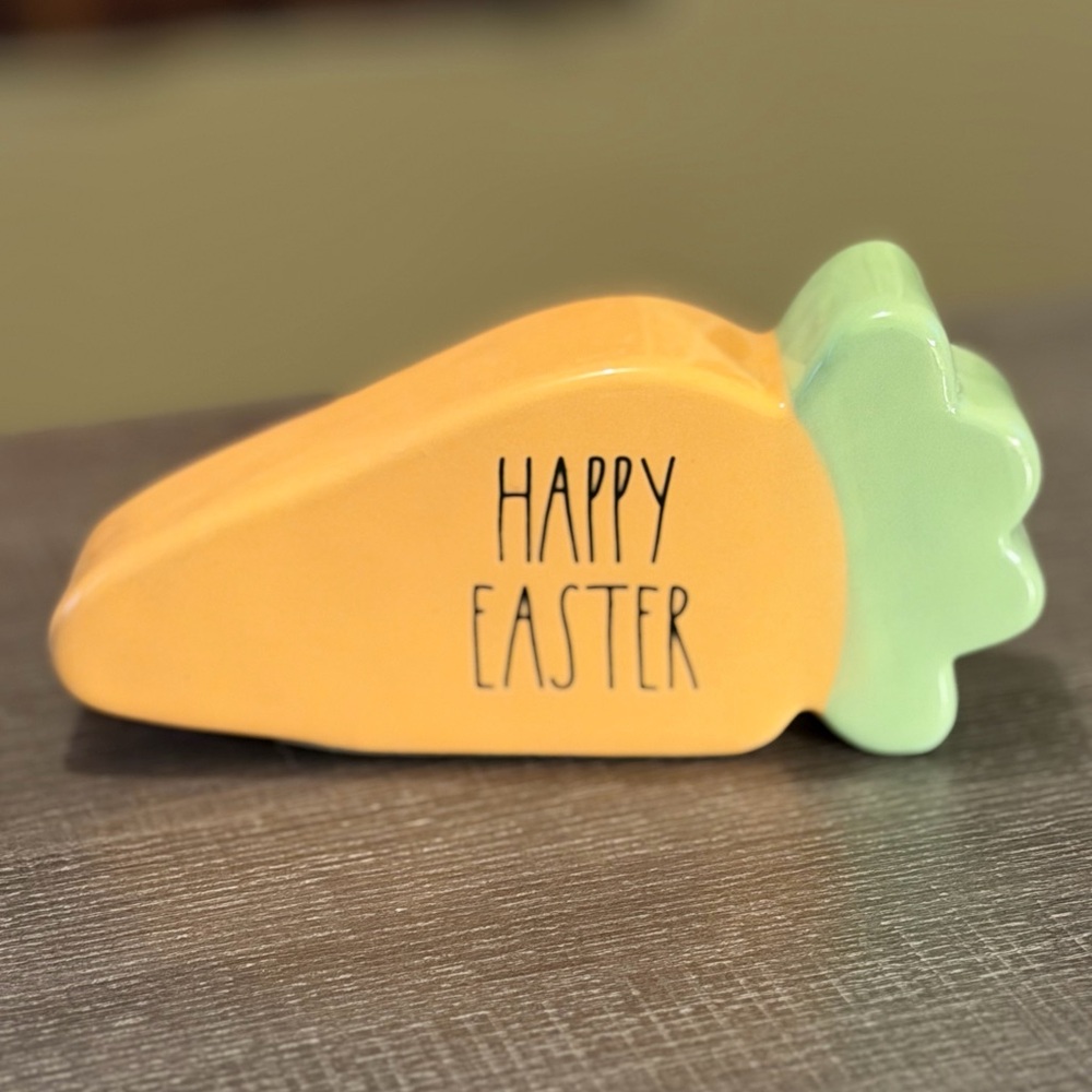 Rae Dunn Orange and Green Easter Carrot Decor